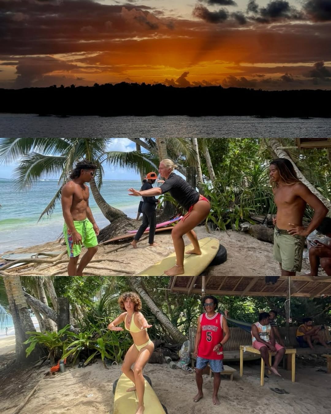 Surf sessions at Sinag Surf Club Siargao